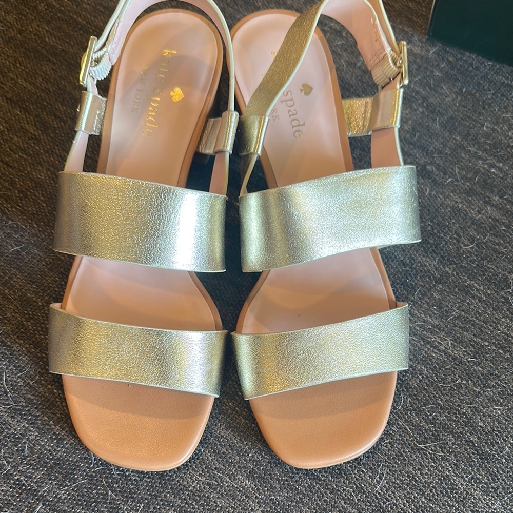 Kate Spade Metallic Gold Sandals